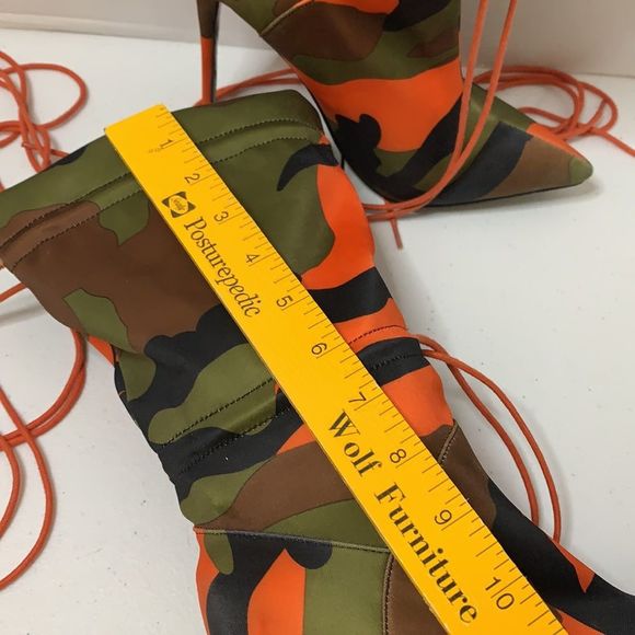 Camouflage Women’s Stilettos Ankle Boots Size 7.5 (38) - Picture 10 of 11